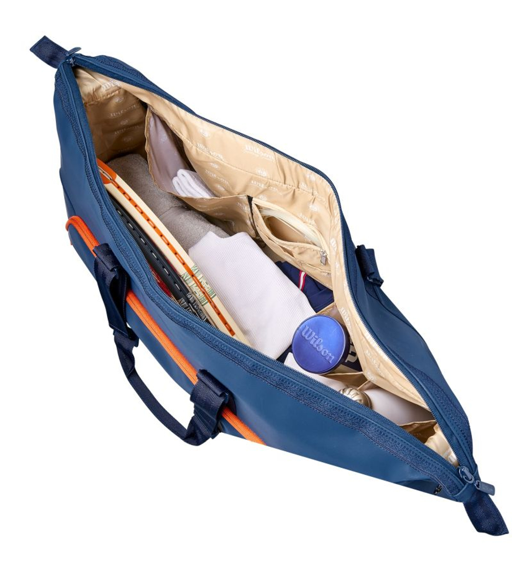 Сумка теннисная Wilson Roland Garros Session De Soiree Large Duffel 2026 - navy/clay