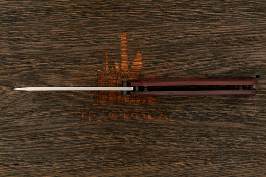 Нож складной Kizlyar Supreme Whisper, клинок 96мм, сталь AUS10Co, рукоять G10 чёрно-красный