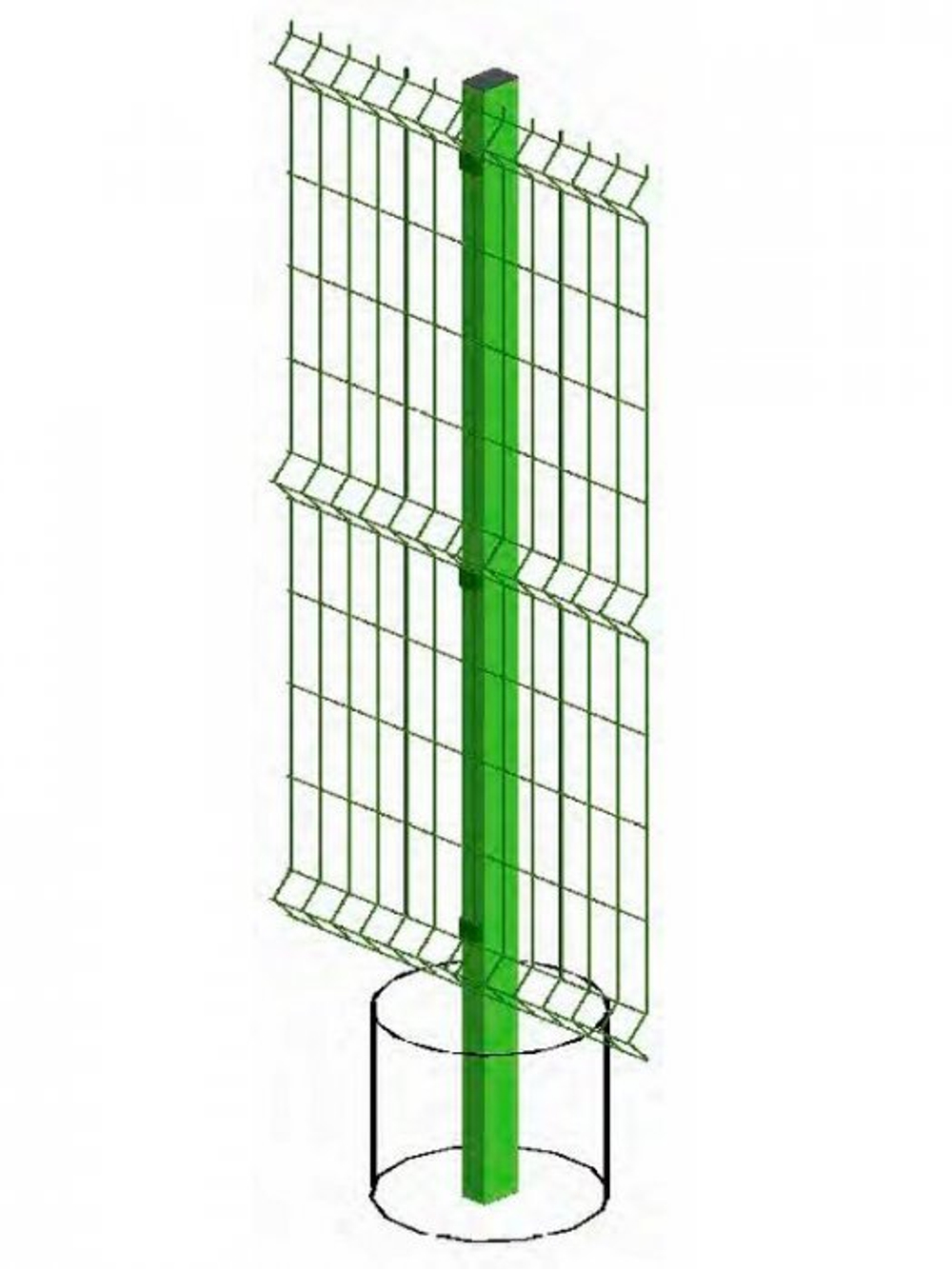 Панель DFence пруток Ø 5мм, яч. 50х200, Ш3000мм (ПЗ)