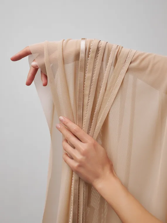 775 641/8 ОПТ Резинка отделочная Lauma Fabrics, 8 мм, бежевый 775