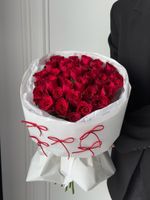 Моно букет из одноголовых роз 31 шт