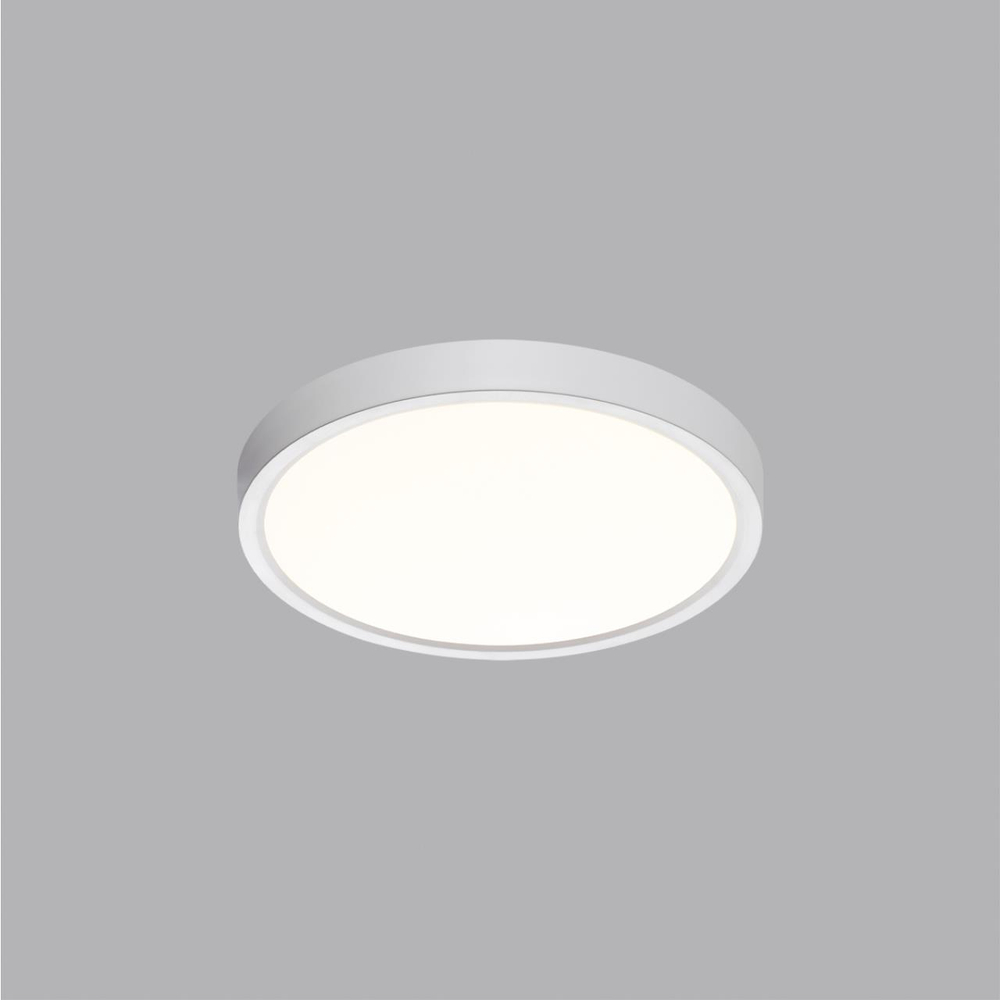 7659/18L MITRA LED SN 551 Светильник пластик/белый LED 18Вт 3000/4000K D230 IP40 ALFA WHITE