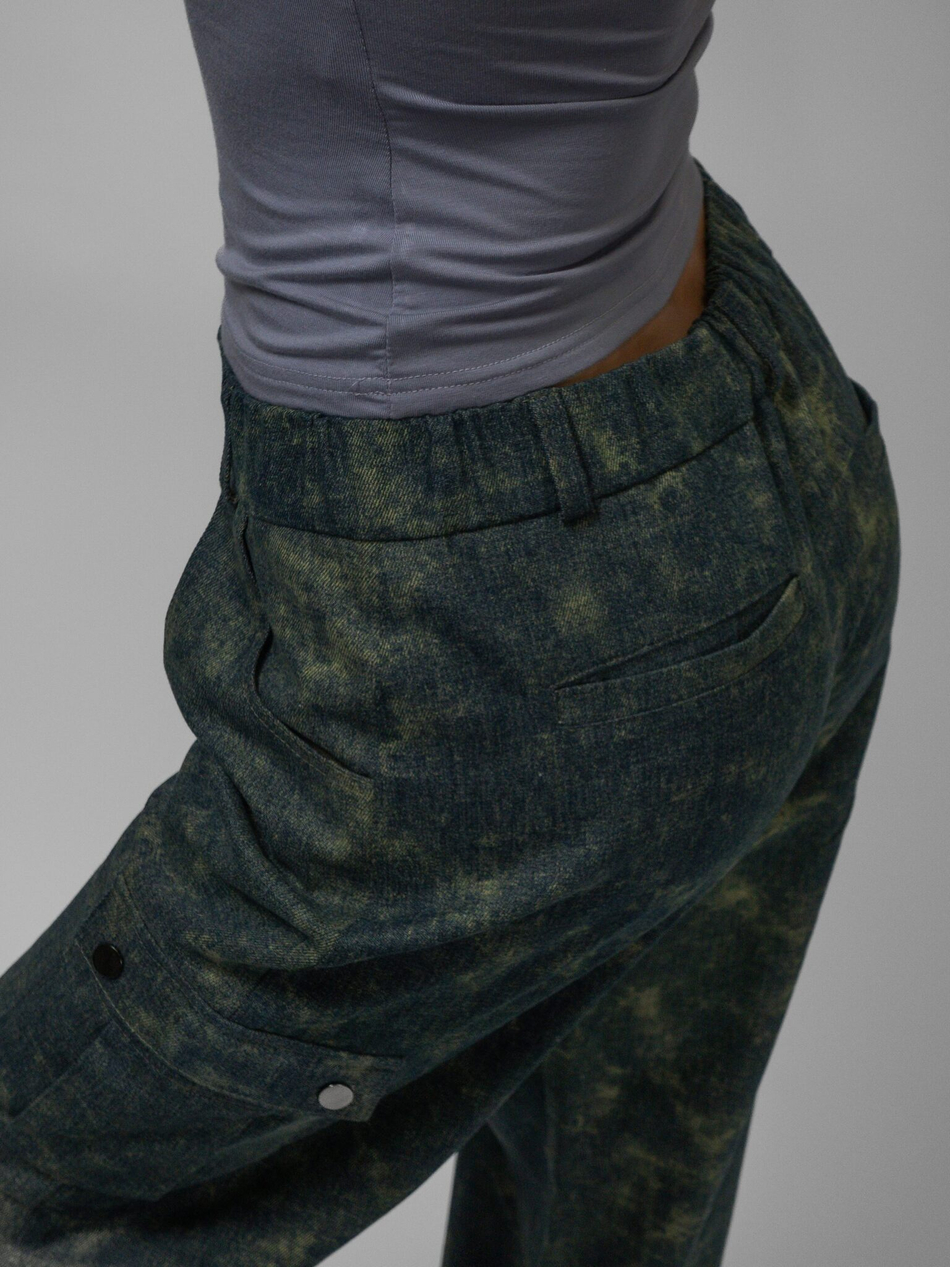 Джинсы Cargo Forest Girl (Dark Blue Green)