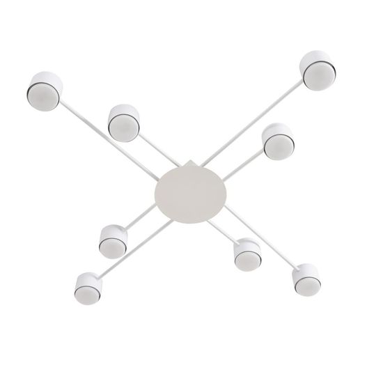 8305/8C COMFI белый, металл/акрил Светильник потолочный GX53 LED 8*7W 220V BENUA