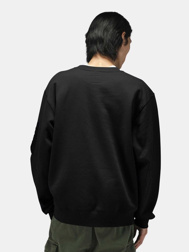 Свитшот Alpha Industries Utility Pocket Crewneck Black (Черный)
