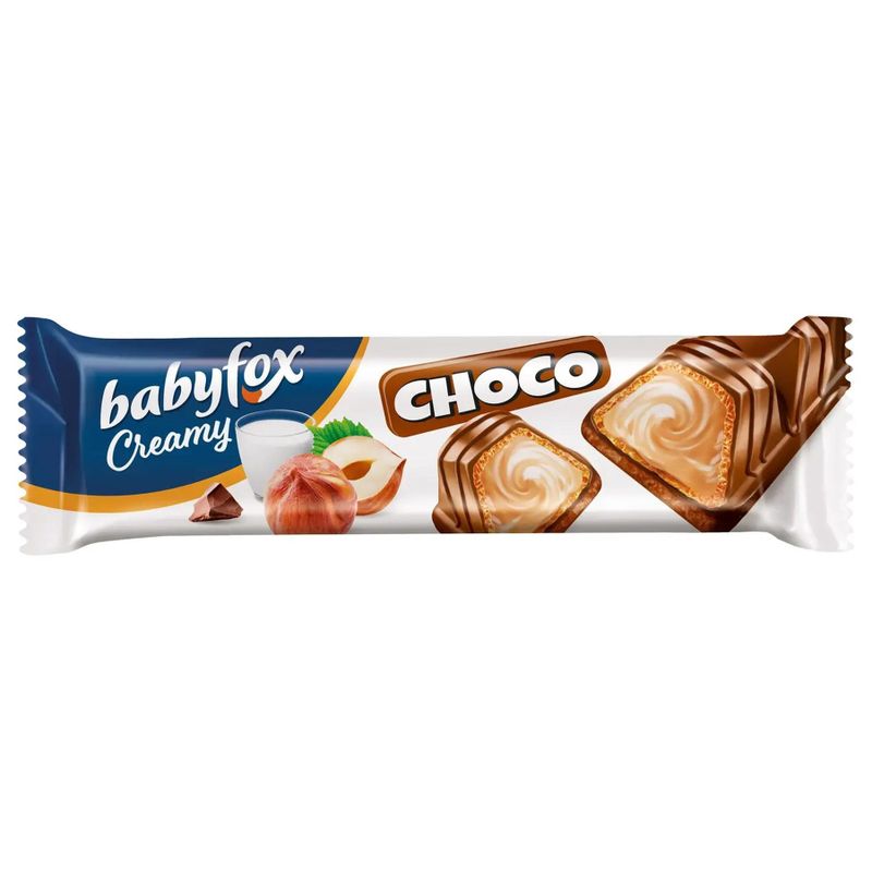 Батончик Baby Fox вафельный Creamy White 18,2 гр/шт 24 шт/кор
