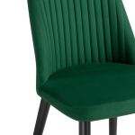 Стул на металлокаркасе Woodville Фена R зеленый, черный, ножки черные