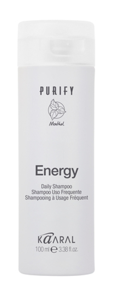 Шампунь KAARAL Purify Energy Shampoo интенсивный энергетический с ментолом - 100 мл.