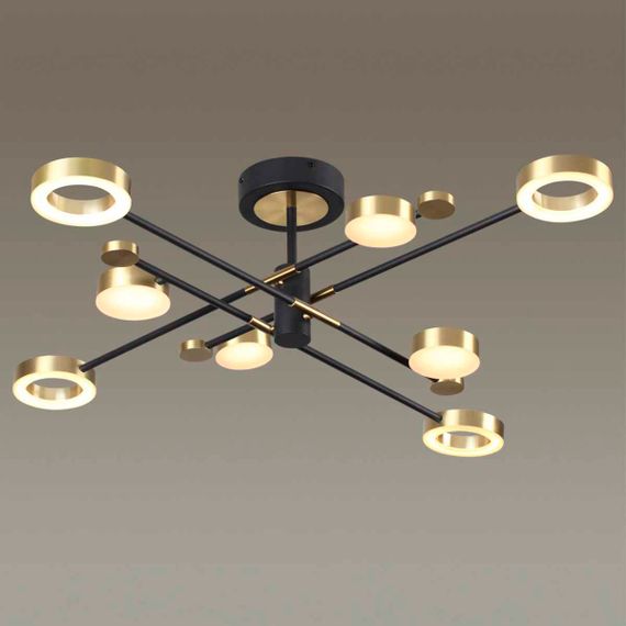 Потолочная светодиодная люстра Odeon Light Midcent Denzel 4321/63CL