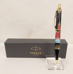 Ручка расписная Паркер "Москва. Кремль" с росписью Палех