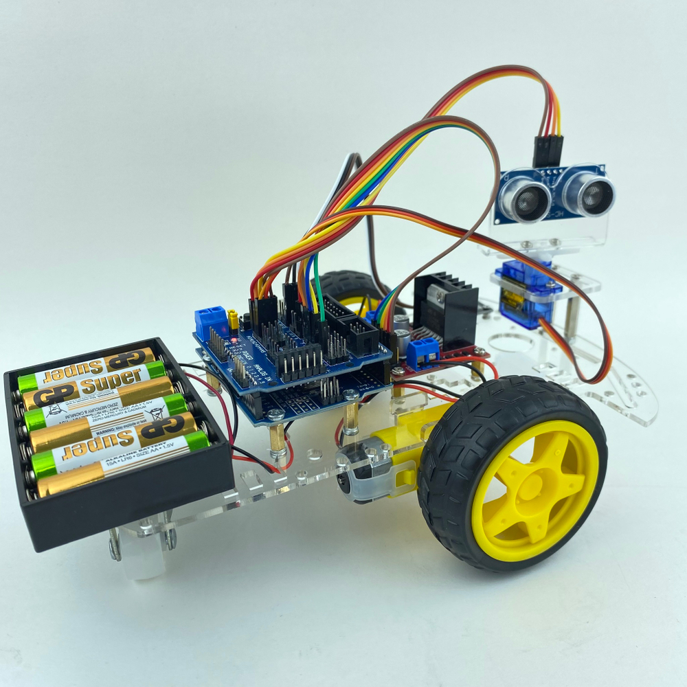 Набор двухколесной машинки 2WD Arduino (Ардуино) uno r3 Lafvin