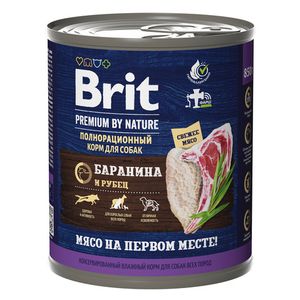 Консервы Brit Premium для взрослых собак всех пород с бараниной и рубцом Консервы Brit Premium для взрослых собак всех пород с бараниной и рубцом