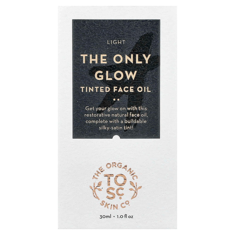 The Organic Skin Co., The Only Glow, масло для лица с тонирующим эффектом, для всех типов кожи, светлая, 30 мл (1 жидк. унция)