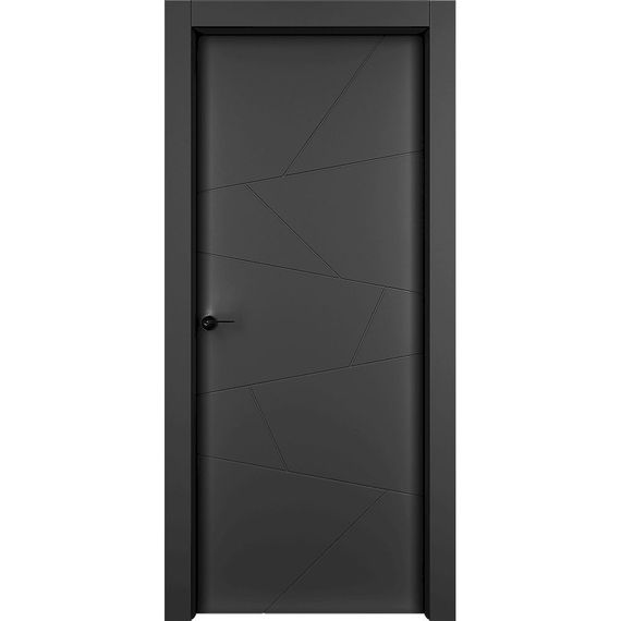 Фото звукоизоляционной двери Энигма чёрная эмаль 42 дб