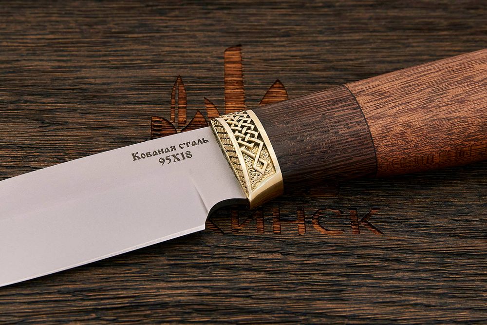 Нож туристический Эльбрус Лесник, клинок 115мм, сталь 95Х18