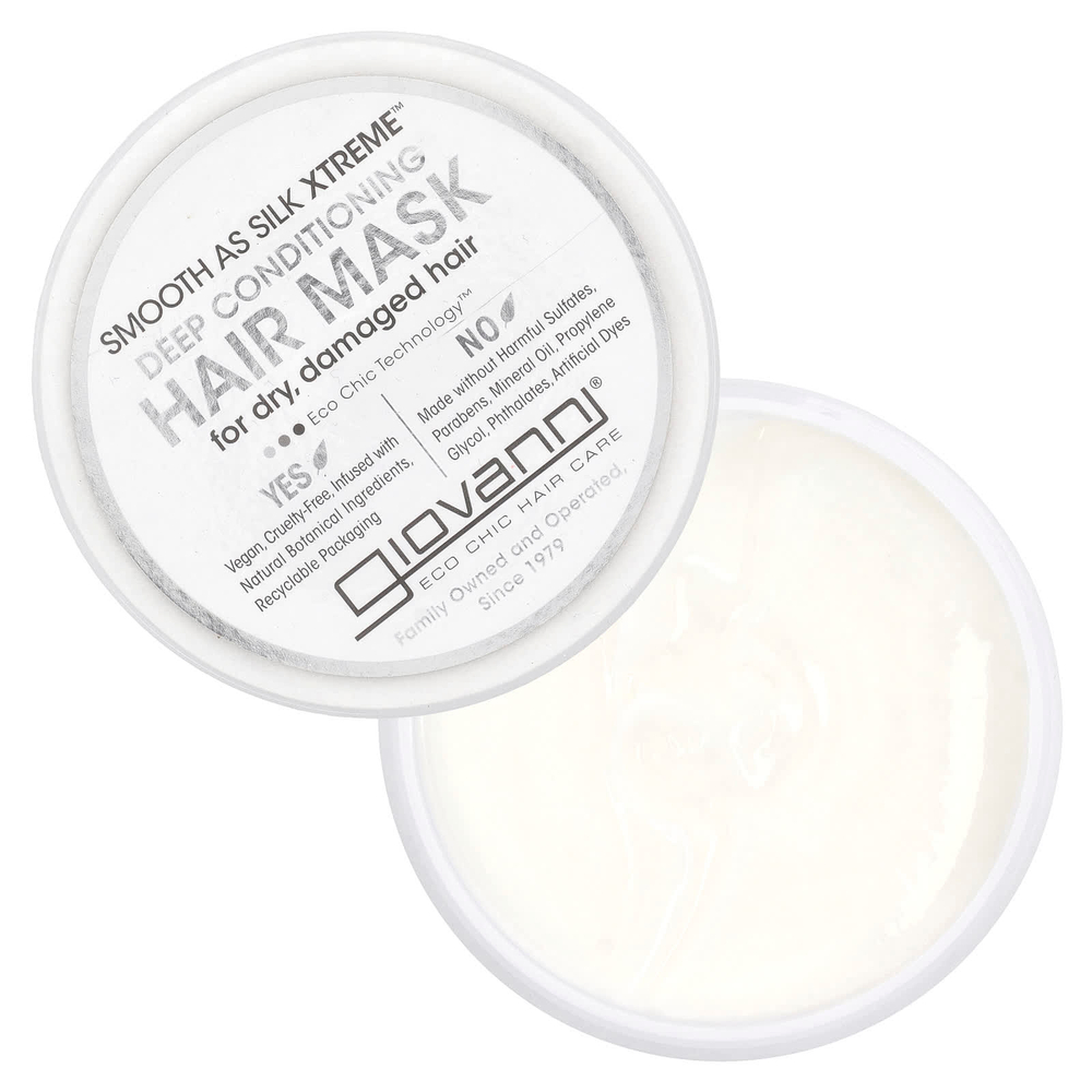 Giovanni, Smooth As Silk Xtreme ™, маска для волос глубокого кондиционирования, 295 мл (10 жидк. унц.)