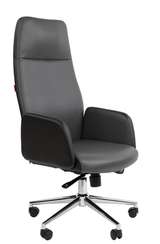 Офисное кресло Chairman 929 Россия экопремиум черный/серый