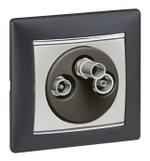 Розетка TV-FM-SAT оконечная - алюминий Valena Classic LEGRAND