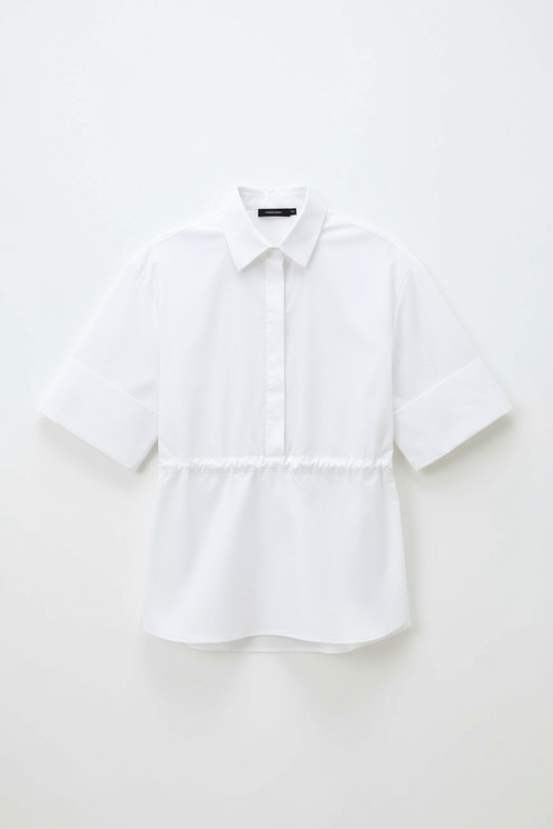 Свободная рубашка из хлопка-поплина