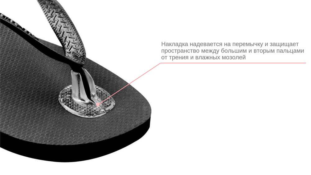 Защитные накладки на перемычку для туфель и вьетнамок