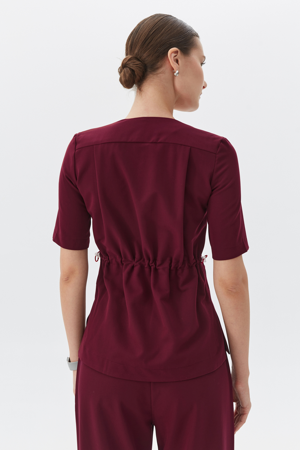 Топ с Запахом медицинский женский Йошо, бордо ОЛД