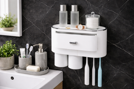 Мастер порядка у зеркала: Многоуровневый органайзер для безупречной эстетики