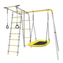 ROMANA Полянка (желтый/серый) (с качелями Лодка)