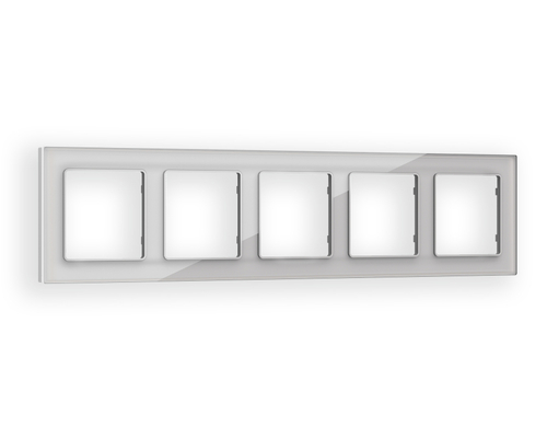 AF330405 Рамка ALFA Platos (Серебро Стекло органическое) 5-ая