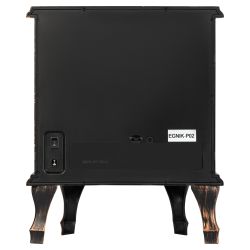 Светильник ЭРА EGNIK -P02 новогодний светодиодный камин Печь черный 2*LR14(C) 24*17*33 см | Фигуры