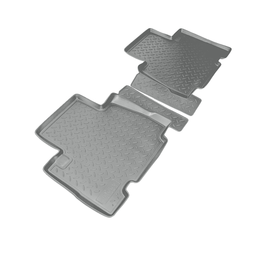 Ковры в салон Norplast/Unidec для Toyota RAV4 в кузове A2,XA3 (2009-2013), Серый, арт.NPL-Po-88-45-G