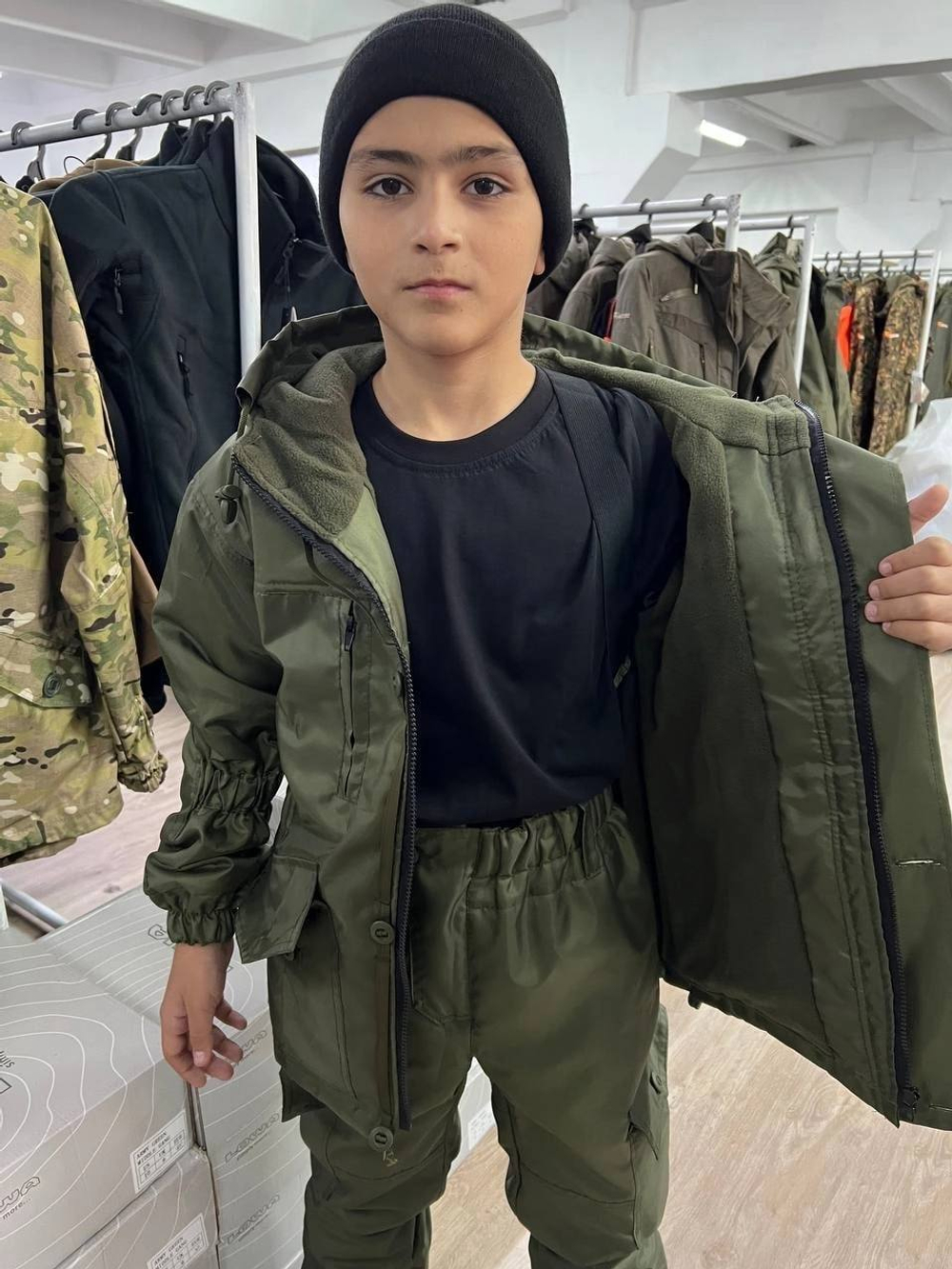 Костюм детский Горка 6 деми / олива