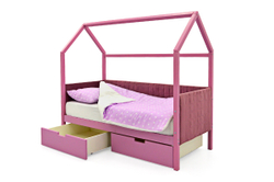 Детская кровать-домик мягкий Бельмарко Svogen лаванда