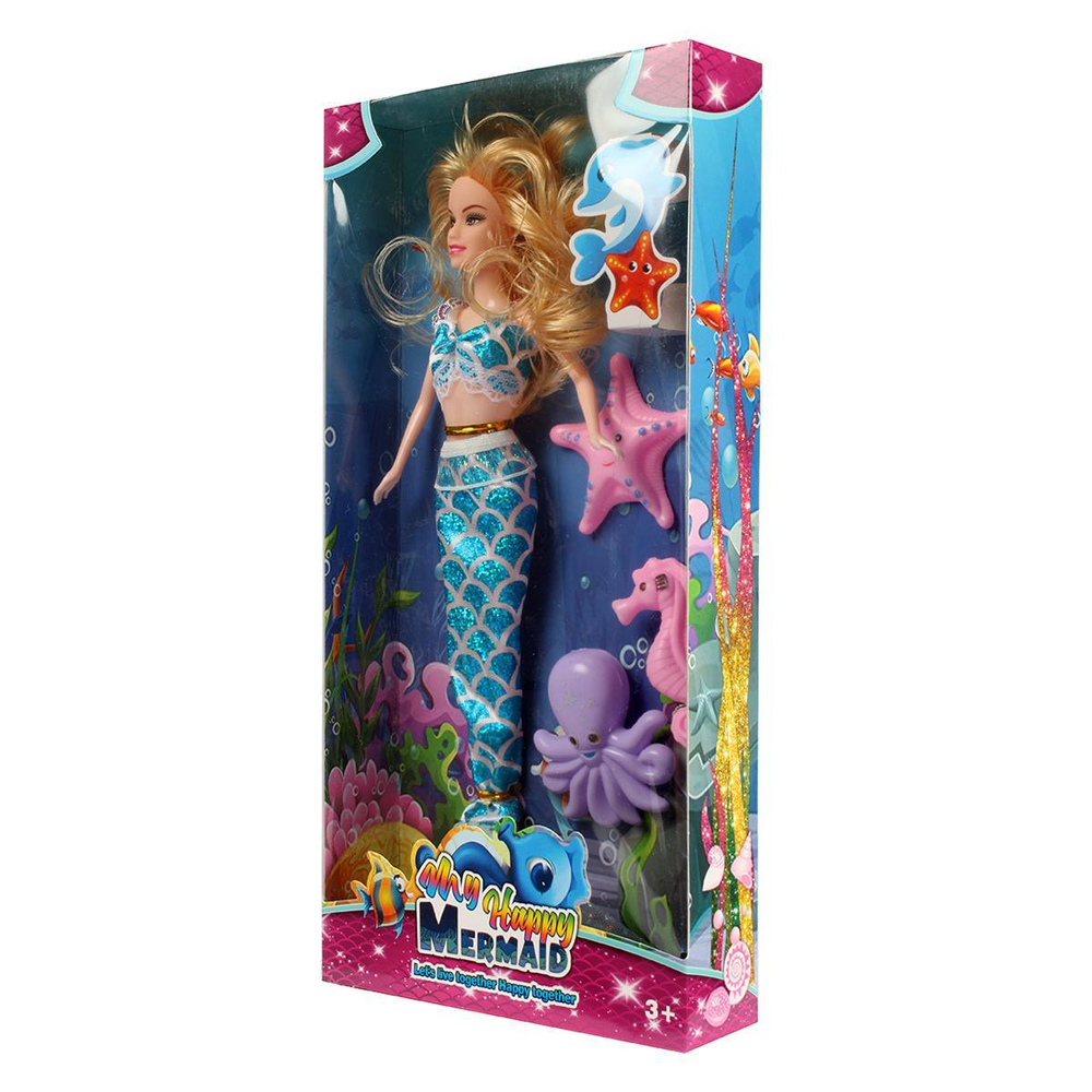 Кукла тип Модница Русалка с аксессуарами, коробка YX206