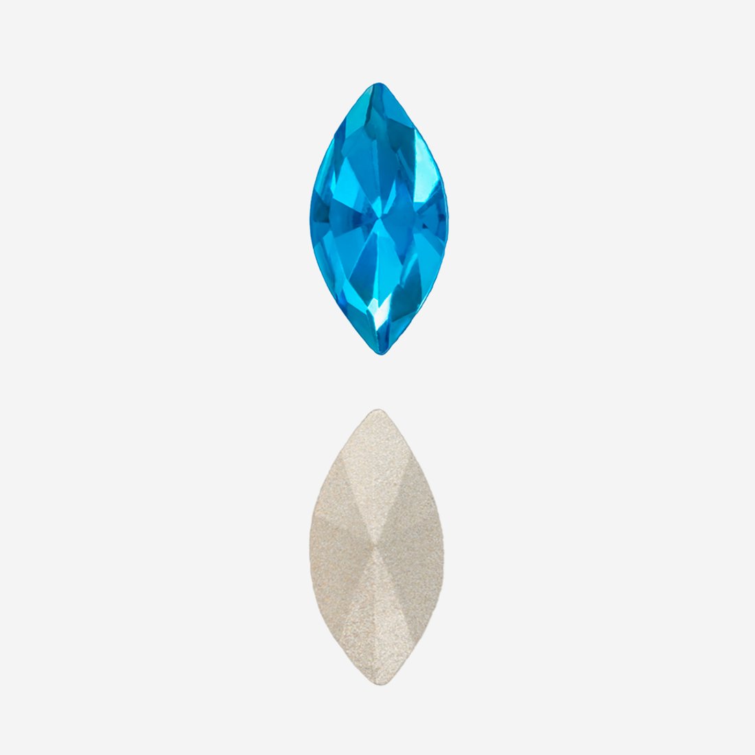 Кристалл Маркиз (Marquise Fancy Stone), оттенок "Capri Blue", 10*5мм