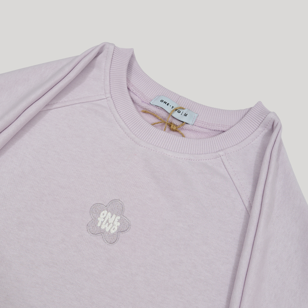 Raglan Sweatshirt LOGO Orchid Hush