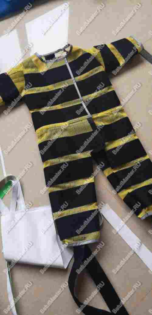 Липучий костюм желтый, размер S, для роста 1м-1.3м