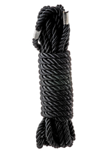 Черная веревка для шибари DELUXE BONDAGE ROPE - 5 м.
