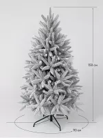 Заснеженная елка «Скандинавия» (Литая хвоя) от 1.8 до 2.1 м