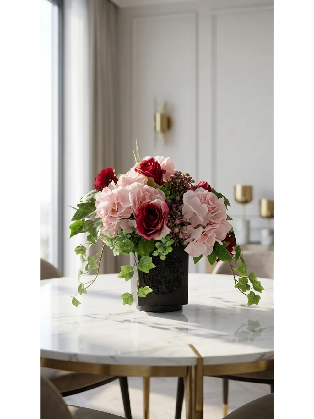 Цветы искусственные для декора интерьера