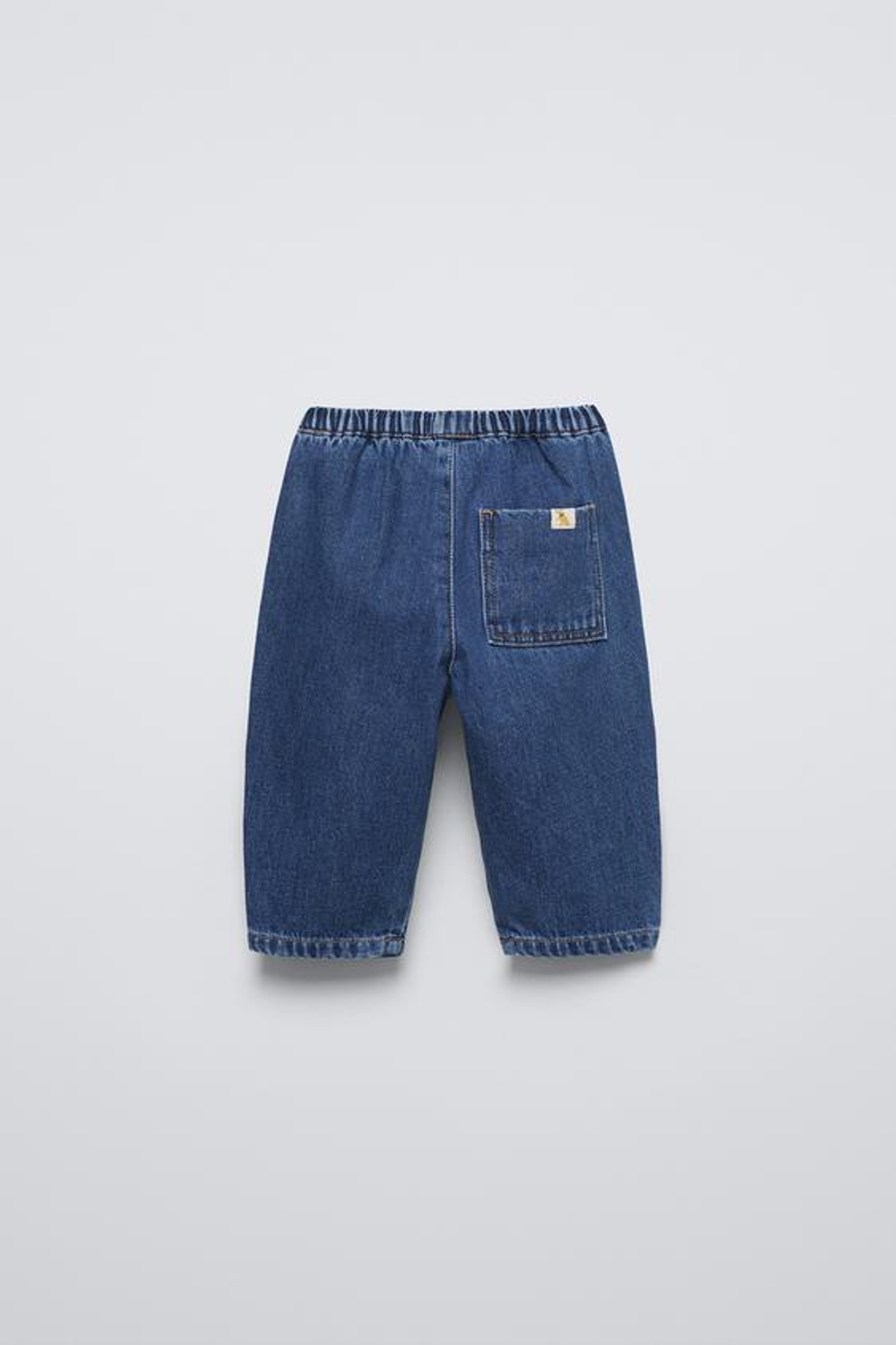 ZARA ДЖИНСЫ СВОБОДНОГО КРОЯ, ВЫЦВЕТШИЙ СИНИЙ