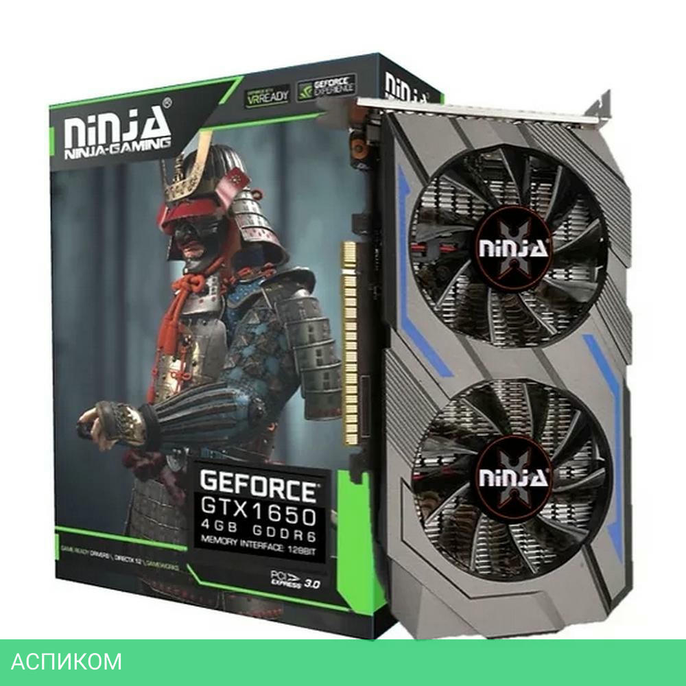 Видеокарта Sinotex Ninja GTX1650 PCIE 896SP 4G 128BIT GDDR6 (NK165DF46F)