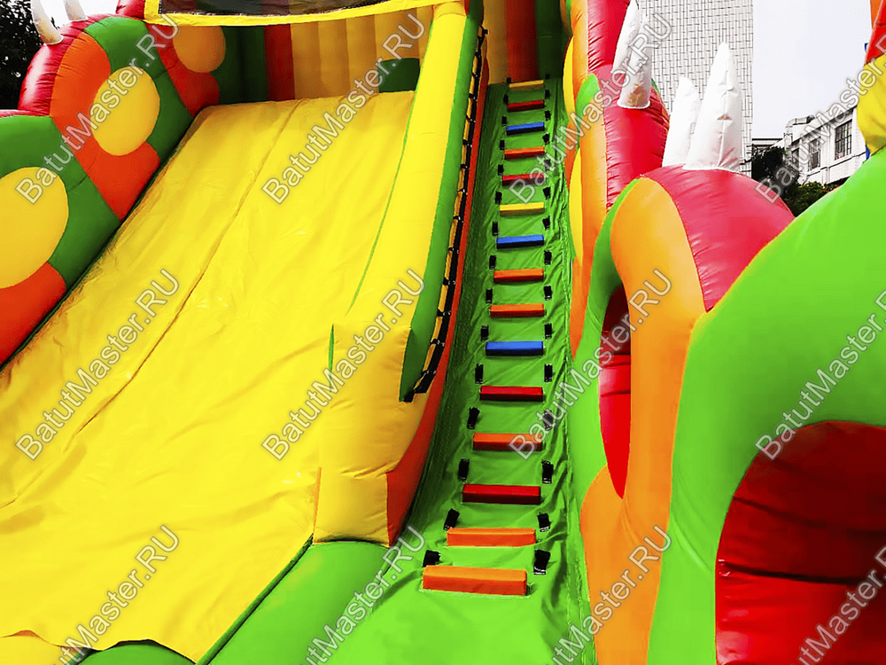 Батут-горка "Дракон 2", 11*6*8,5 м