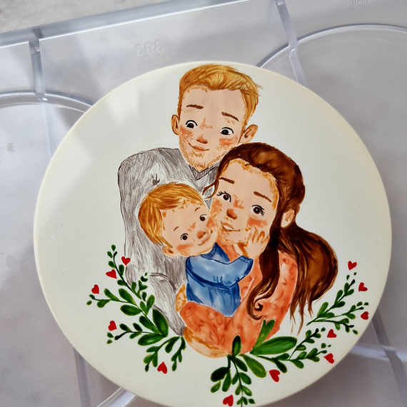 393 | Форма для шоколадных плиток &quot;Для росписи-3&quot; (275*175мм)