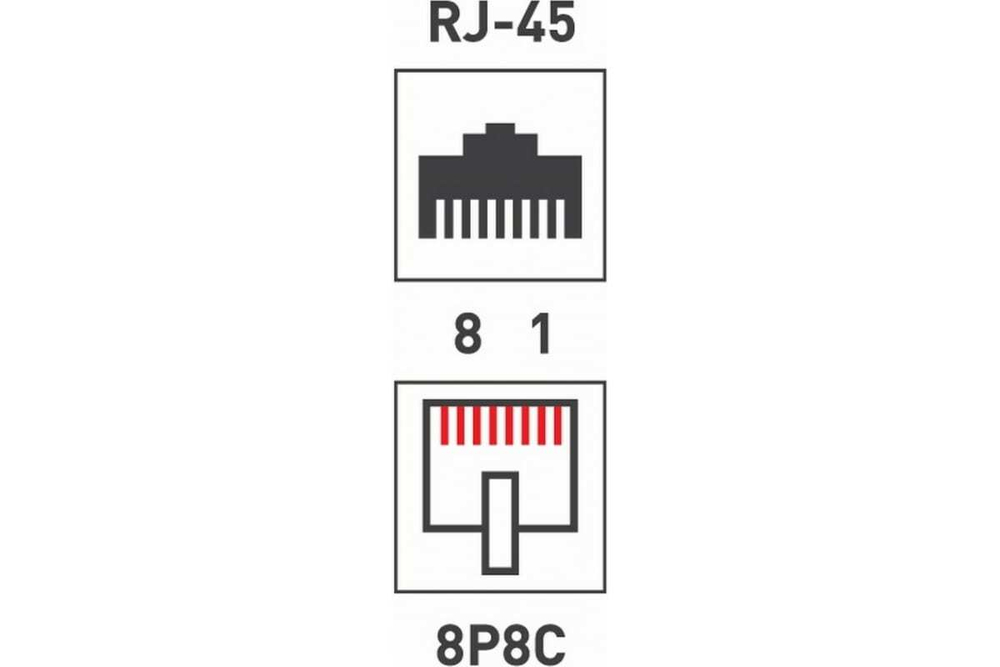 Джек REXANT RJ-45 8P8C CAT 5e 100 шт 05-1021