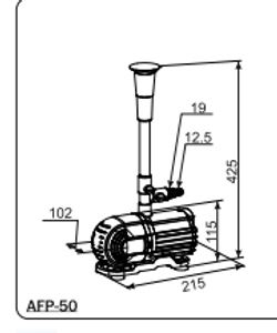 Фонтанный насос Aquario AFP-50