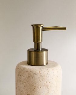 Zara Home дозатор для жидкого мыла, мрамор, бежевый · 3533/466