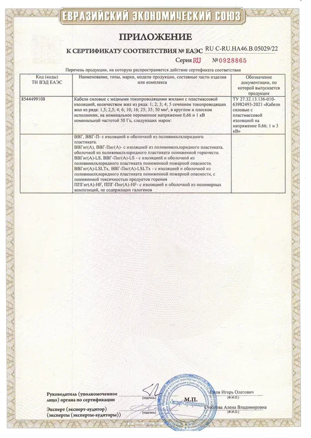Кабель силовой ВВГ Пнг (А)-LS 3х2,5 ГОСТ 100м (Лидер-Компаунд)
