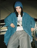 Рубашка джинсовая с рваным низом