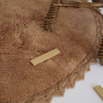 Стираемый коврик Nattiot Perla Toffee (Ø110 см), хлопок, коричневый