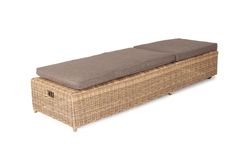 "Рим" шезлонг с подушкой, цвет соломенный